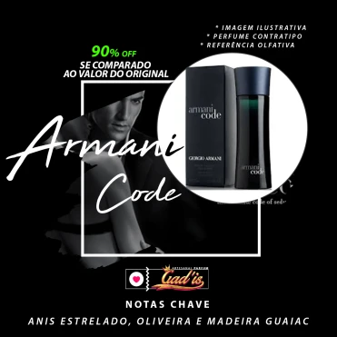 Perfume Similar Gadis 09 Inspirado em Armani Code Contratipo